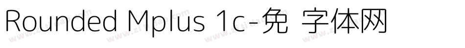 Rounded Mplus 1c字体转换